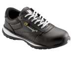 RUNNEX 5382 GirlStar S3S Damen-Sicherheitshalbschuh aus schwarzem Glattleder – sportliche Seitenansicht